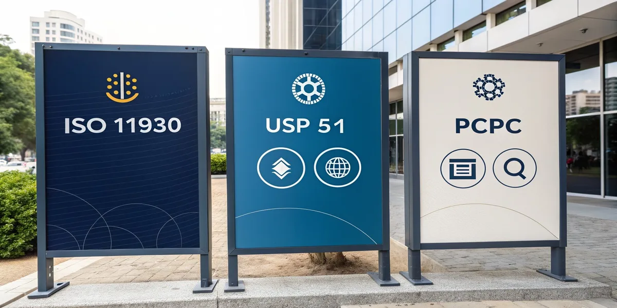 Challenge test methods comparison — ISO 11930 vs USP 51 vs PCPC for cosmetic preservative testing
